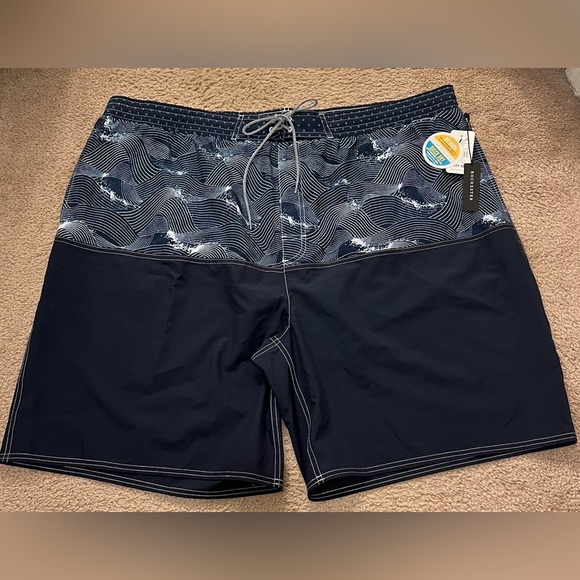 Nautica & Rochester Bundle Men's Quick Dry Nylon 8" Swim Trunks Shorts 3XL NWT - Picture 7 of 9
